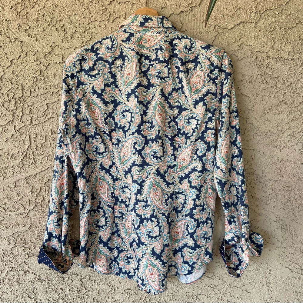 Chaps Paisley Button Down, No Iron - image 8